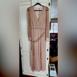 Floor Length Champagne Dress